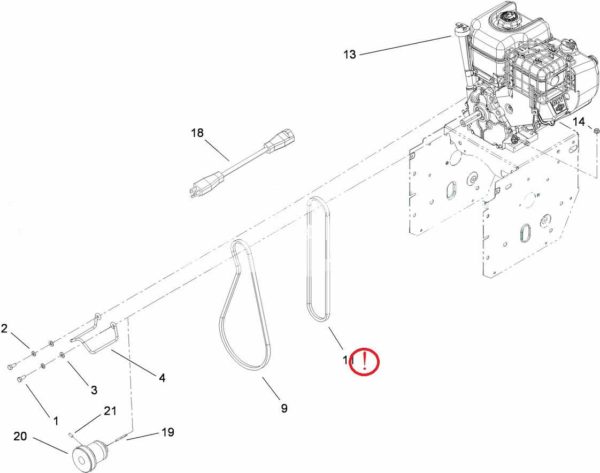 Приводной клиновой ремень для снегоуборщика TORO (смОписание) хода OEM ARAMID ROTARY(США)