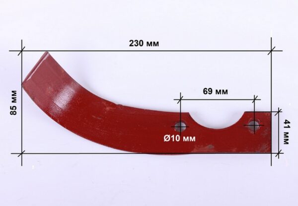 Нож фрезы левый 360gr L-225mm — 178F/186F
