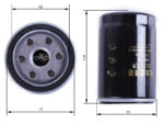 Фильтр масляный D-17mm Foton 244, Jinma 244 ( WB178 )